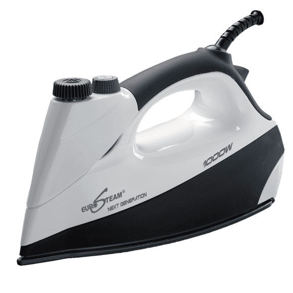 Eurosteam® Next Generation Iron - 1000W Power, Fast Heat-Up, No Settings, Non-Stick Sole Plate