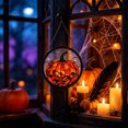 thumbnail image 5 of Miwamany Halloween Hanging Pendant, Spooky Pumpkin Ghost Bat Ornament, Round Door Wall Window Decor for Home Party Indoor Outdoor Display, 5 of 6