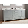thumbnail image 3 of Avanity Eut73-Rs 73" Engineered Stone Vanity Top - Cala White, 3 of 4