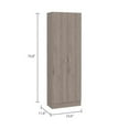 thumbnail image 4 of Tuhome  71" Multistorage  two-door pantry cabinet in light gray, 4 of 9