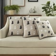 thumbnail image 5 of Nourison Pet Beds & Houses Emb Paw Prints Black 14" x14" Throw Pillow, 5 of 6
