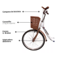 thumbnail image 4 of Bicicleta Urbana Vintage R24 Retro 2 Asientos con Canastilla Café, 4 of 6