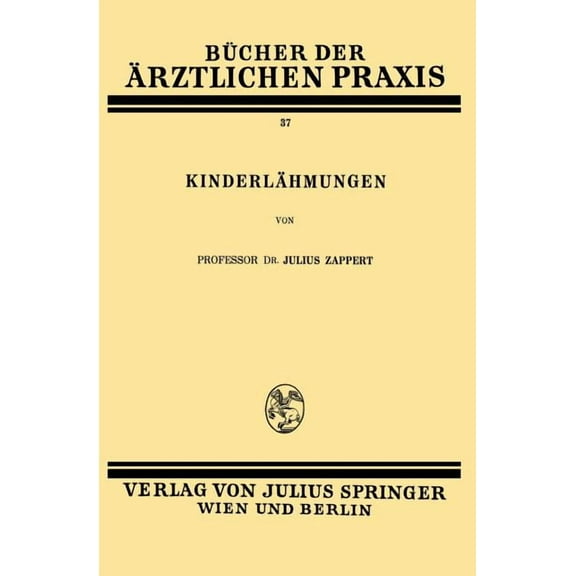 KinderlÃ¤hmungen: Band 37, (Paperback)
