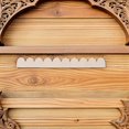 thumbnail image 4 of 6 piezas de molduras de madera: borde festoneado sin terminar para manualidades - Borde decorativo para estante de armario de pared para decoración de interiores, 4 of 6