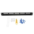 thumbnail image 2 of Coupleur RJ11 à Travers, Design Humanisé 25 Ports Panneau Patch CAT3 Métal Peint Anti-Interférence pour Rack de 19 Pouces, 2 of 7