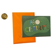 Father's Day Greeting Card - PRO GRANDPA - Deluxe, 2D, paper insert, with golf ball