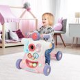 thumbnail image 6 of Ealing Sit-to-Stand Learning Walker, 3 in 1 Baby Walker for Boys Girls Toddlers, Educational Baby Push Walkers with Entertainment Activity Center, Baby Music Learning Toy Gift for Infant Boys Girls, 6 of 8