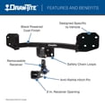 thumbnail image 3 of Fits 2019-2022 Toyota RAV4 Draw-Tite Trailer Hitch Rear 76912 Hidden Hitch; Class III; Square Tube Welded; 2 Inch Receiver; 3500 Pound Weight Carrying Capacity/350 Pound Tongue Weight, 3 of 5