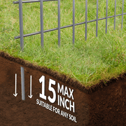 Dig Defence Dog Fence No Dig Barrier Fence Panels for Pets Yard Protection 15 Pack XL up to 30 ft