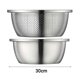 thumbnail image 4 of Microporous Colander Kitchen Soup Bowl Salad Bowl Thick Metal Bowl Colander, 4 of 5