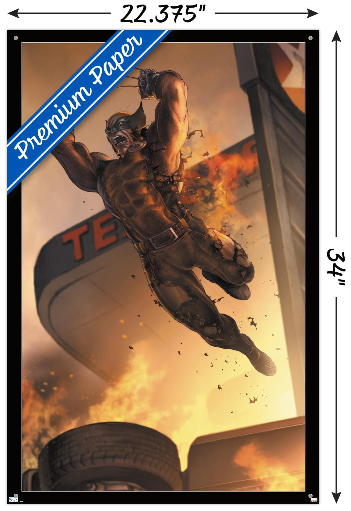 Marvel Comics - Wolverine - X-Force #26 Wall Poster with Pushpins, 22.375" x 34"