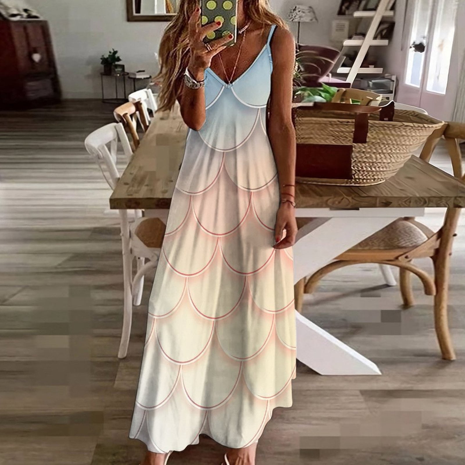 Mermaid Fish Scales Fine Art Sleeveless Dress Summer Dress Woman 2025 -  Walmart.com