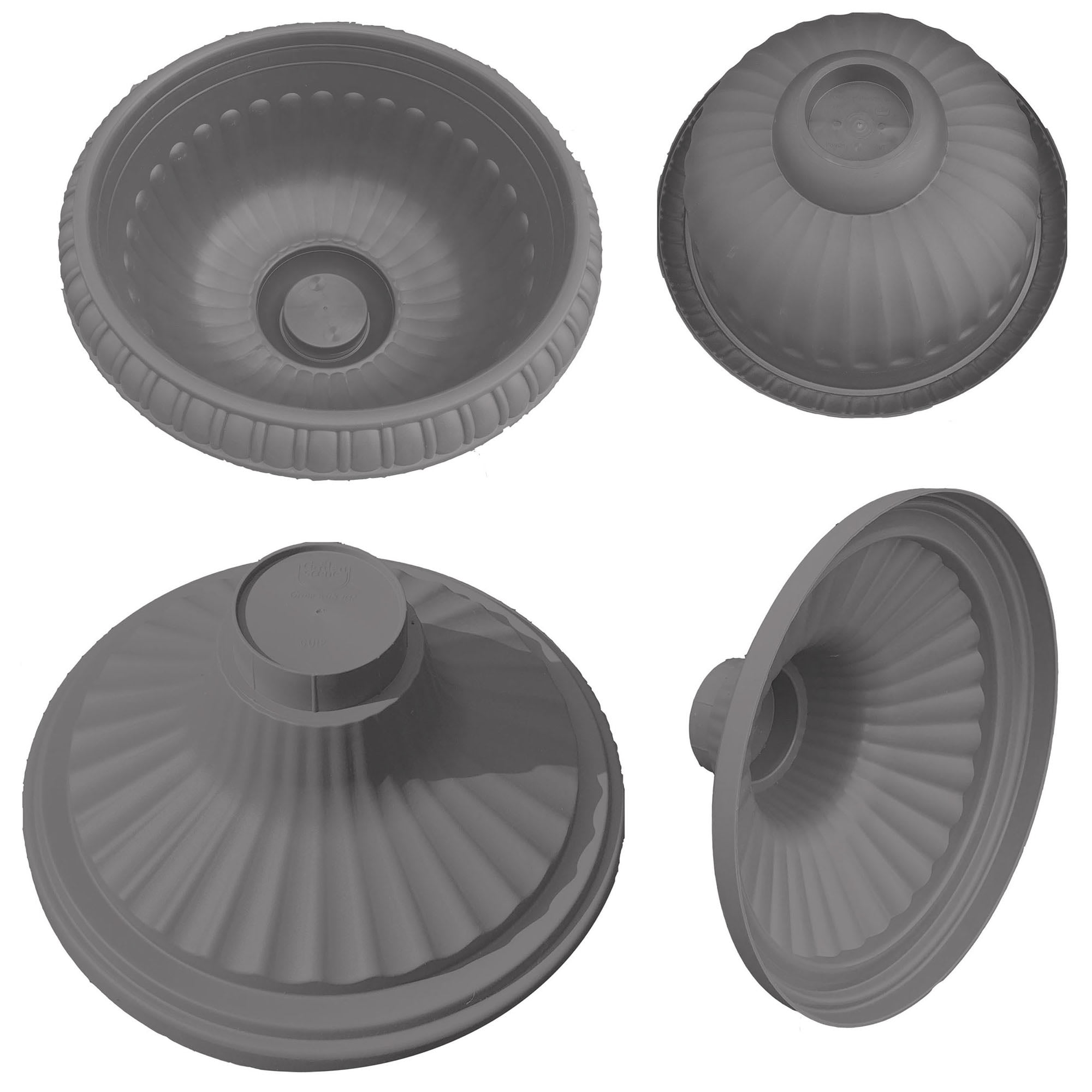 Bloem 12-in Grecian Urn Resin Planter - Charcoal Gray