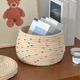 thumbnail image 5 of Cesta de cuerda pequeña ckepdyeh con tapa, cesta de almacenamiento tejida redonda pequeña con tapa para organizar, cesta de juguetes decorativa pequeña, 5 of 6
