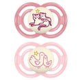 thumbnail image 1 of Chupete MAM Perfect Night Rosa Pack de 2 para Niña 6+ Meses, 1 of 8