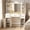 White, variant on Amlancher Makeup Vanity Desk with Lighted Mirror and Rotating Jewelry Organizer, Bedroom Dressing Table with Charging Station, White