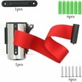 thumbnail image 3 of Expandable Barrier Stainless Steel Queue Barrier Expandable Boundary Strip Wall Mount Safety Barrier Tape People Flow Control System Red, 3 of 5