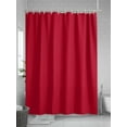 thumbnail image 5 of Shower Curtain Red Shower Curtains for Bathroom, Waterproof Polyester Shower Curtain Set with Hooks, Standard Size 66" x 72" Solid Color, 5 of 6