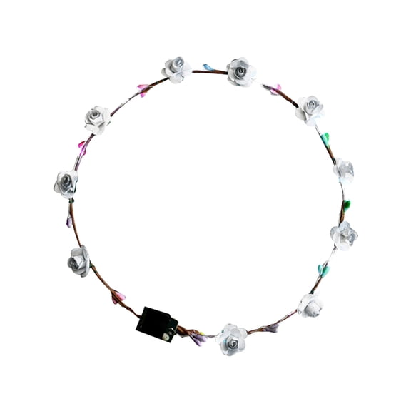 Soumake LED Light Garland Girls Women Birthday Party Concert Headband Hair Accessories