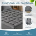 thumbnail image 4 of Cooling Extra Thick Queen Mattress Pads, Gray Thick Queen Size Mattress Pad and Mattress Protector Queen, Pillow Top for Back Pain Relief with Deep Pocket Cover, 4 of 10
