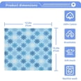 thumbnail image 5 of SKYSONIC Blue Snowflake Washcloths Set of 4, Highly Absorbent Soft Cotton Fingertip Towels for Bathroom, Kitchen, Gym, Spa, Home Decor, 12 x 12 Inch, 5 of 7