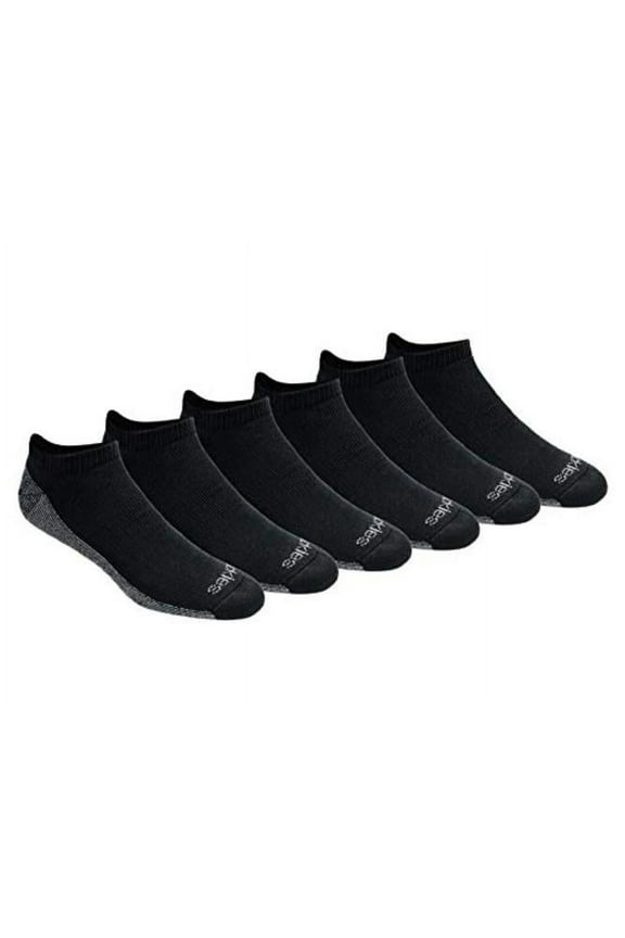 Men's Dri-Tech Moisture Control 6-Pack No Show Socks,, Black, Size 6.0