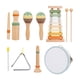 thumbnail image 3 of Juego de 6 tipos de instrumentos musicales para bebés Juguete musical rítmico para bebés Instrumentos de percusión de madera Juguete, 3 of 9