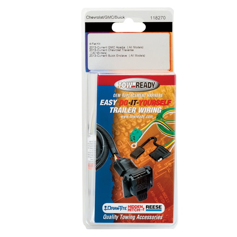 Reese Replacement OEM Tow Kit Wiring Harness (4-Flat) Reese Replacement OEM Tow Kit Wiring Harness (4-Flat)