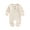 Apricot, variant on Unisex Newborn Baby Boy Girl Ribbed Romper 3M 6M 12M 18M Solid Color Knit Jumpsuit Infant Fall Winter One-Piece Outfit