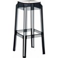 thumbnail image 1 of Compamia Fox 30" Polycarbonate Patio Bar Stool in Transparent Black, 1 of 4