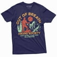 thumbnail image 5 of Out of breath hiking society T-shirt Hiker shirt nature tee shirt mountains woods gift funny shirt (Small Military Green), 5 of 7