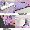 thumbnail image 3 of Purple Butterfly Pattern Kitchen Rug Mat,Kitchen Runner Rugs Non Skid Washable,Decorative Kitchen Floor Mats for Kitchen,Sink,Laundry,17"X47", 3 of 5