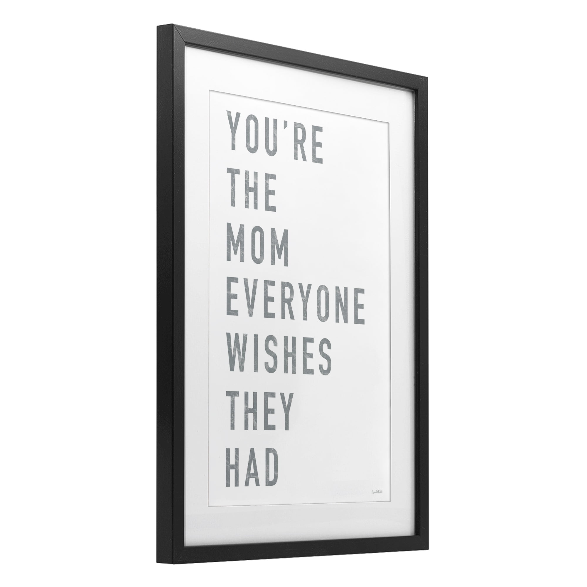 Stupell Industries Mother Appreciation Quote Black Framed Print Under Glass, design by Elizabeth Tyndall