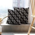 thumbnail image 6 of LALILO Throw Pillow Covers With Stripes Stylish Geometric Lattice Cushion Cover 18" x 18", 2 Pack, 6 of 6