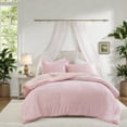 thumbnail image 5 of Premium Pink Floral Chenille Bedding Sets Reversible Design for Home Comfort, 5 of 10