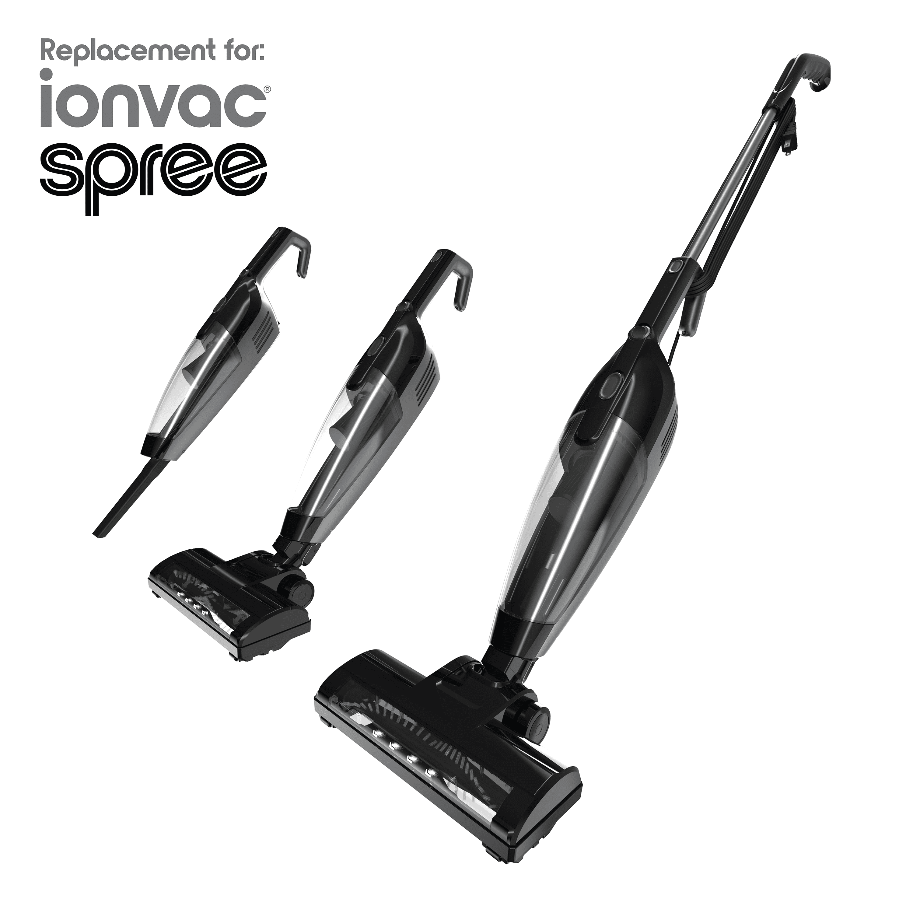 Ionvac Spree 3 in 1 Vacuum Filter Replacement Kit, 4 Pack, New