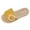Yellow, variant on Dakaela Flower Flat Sandals for Women Comfortable Summer Beach Walking Slippers Arch Support Open Toe Casual Slip on Slides Beige 6.5