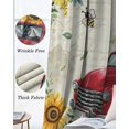 thumbnail image 3 of Yellow Sunflowers Blackout Curtains for Bedroom Living Room Darkening Curtains 84 Inch Length 2 Panels Set Spring Red Car Vintage Farmhouse Window Curtain Window Treatment Grommet Drapes 52"x84", 3 of 9