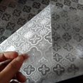 thumbnail image 4 of Privacy Window Film 45x200cm Self Adhesive Window Film Begonia Pattern Frosted Window Film Opaque UV Protection for Office Bedroom Living Room-J068, 4 of 5