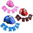thumbnail image 3 of 7PCS Protective Gear Set Including Helmet Elbow Supports Knee Pads Hand Guards for Children, 3 of 7