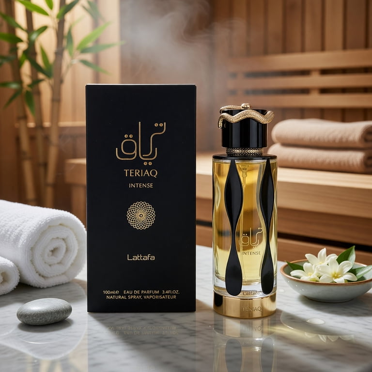 LATTAFA Teriaq Intense Perfume, Unisex EDP, 3.4 Oz, Bergamot
