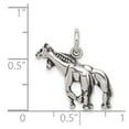 thumbnail image 5 of 925 Sterling Silver Antiqued Giraffe Charm Pendant, 5 of 5