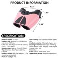 thumbnail image 3 of Sonducket Binoculares para niños Mini binoculares para niños Real para adultos Telescopio portátil para niños Binoculares compactos 10 × Prismáticos Rosa, 3 of 6
