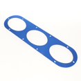 thumbnail image 4 of koolsoo 2X Universal Aluminum Rear Bumper Air Diversion Diffuser Panel 3-Hole Blue, 4 of 8