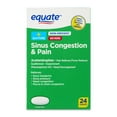 thumbnail image 2 of (2 pack) Equate Non-Drowsy Severe Sinus Congestion & Pain Caplets, 24 Count, 2 of 11