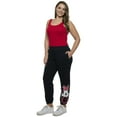 thumbnail image 3 of Women's Plus Size Disney Minnie Mouse Jogger Pants Pockets Fleece Black, 3 of 7