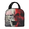 thumbnail image 1 of Balery Red And White Screaming Demon Skull Bolsa de Almuerzo Aislada – Caja de Almuerzo con Papel de Aluminio Grueso, Mantiene la Comida Fresca por 4 Horas, 1 of 8