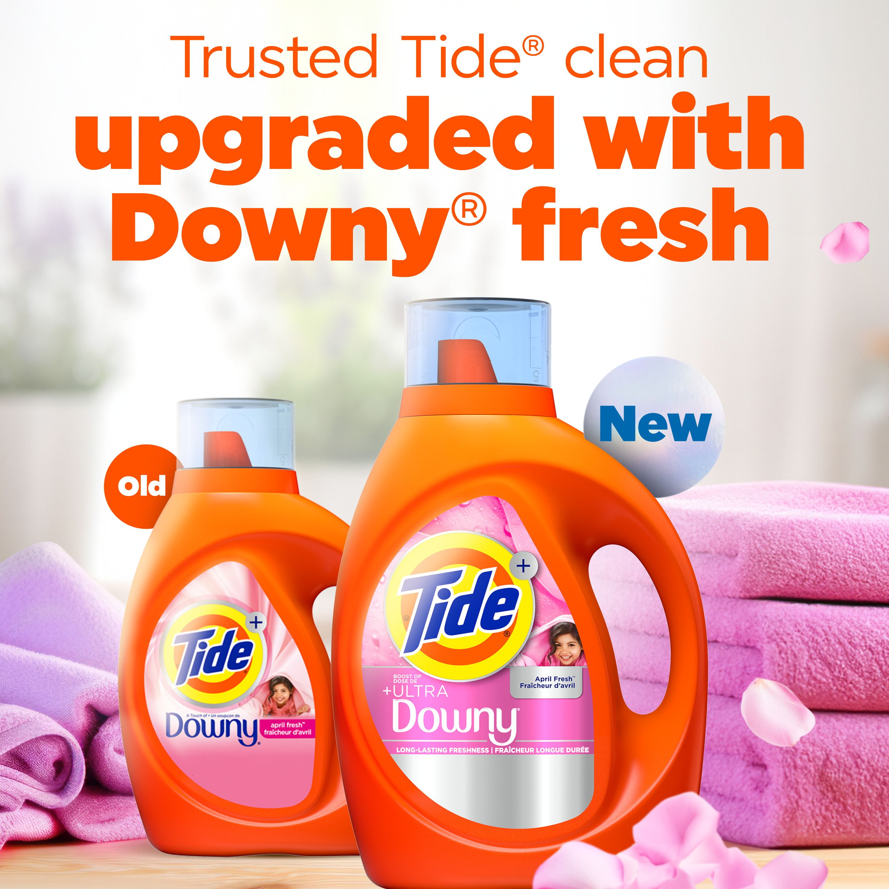 Tide Plus Boost of Ultra Downy Liquid Laundry Detergent, April Fresh Scent, 3.4 L, 83 Loads, Laundry Detergent Liquid with Long-Lasting Freshness, TIDE TD LIQ DOWNYA 83LD