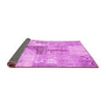 thumbnail image 2 of Ahgly Company Indoor Round Patchwork Pink Transitional Area Rugs, 4' Round, 2 of 4