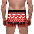 thumbnail image 5 of Mens Christmas Underwear Hilarious No Fly Christmas Themed Shorts Snowman Reindeer Graphic Holiday Shorts Men's Fashion, B10 Red, Size XXXL, 5 of 6